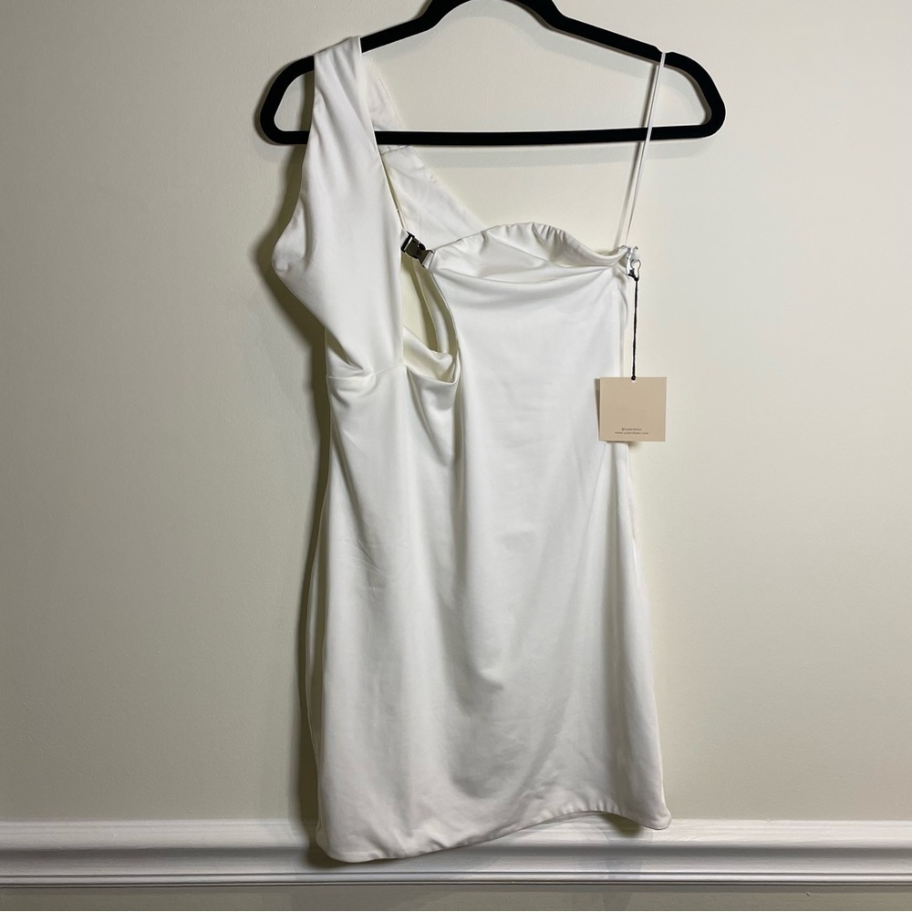 Revolve Superdown Electra Cut Out Mini Dress in White - NWT - Size Large - Picture 4 of 9
